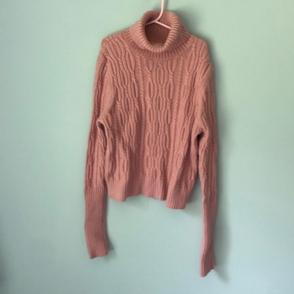 NWT Francescas mi ami cable knit turtleneck sweater - Picture 1 of 5